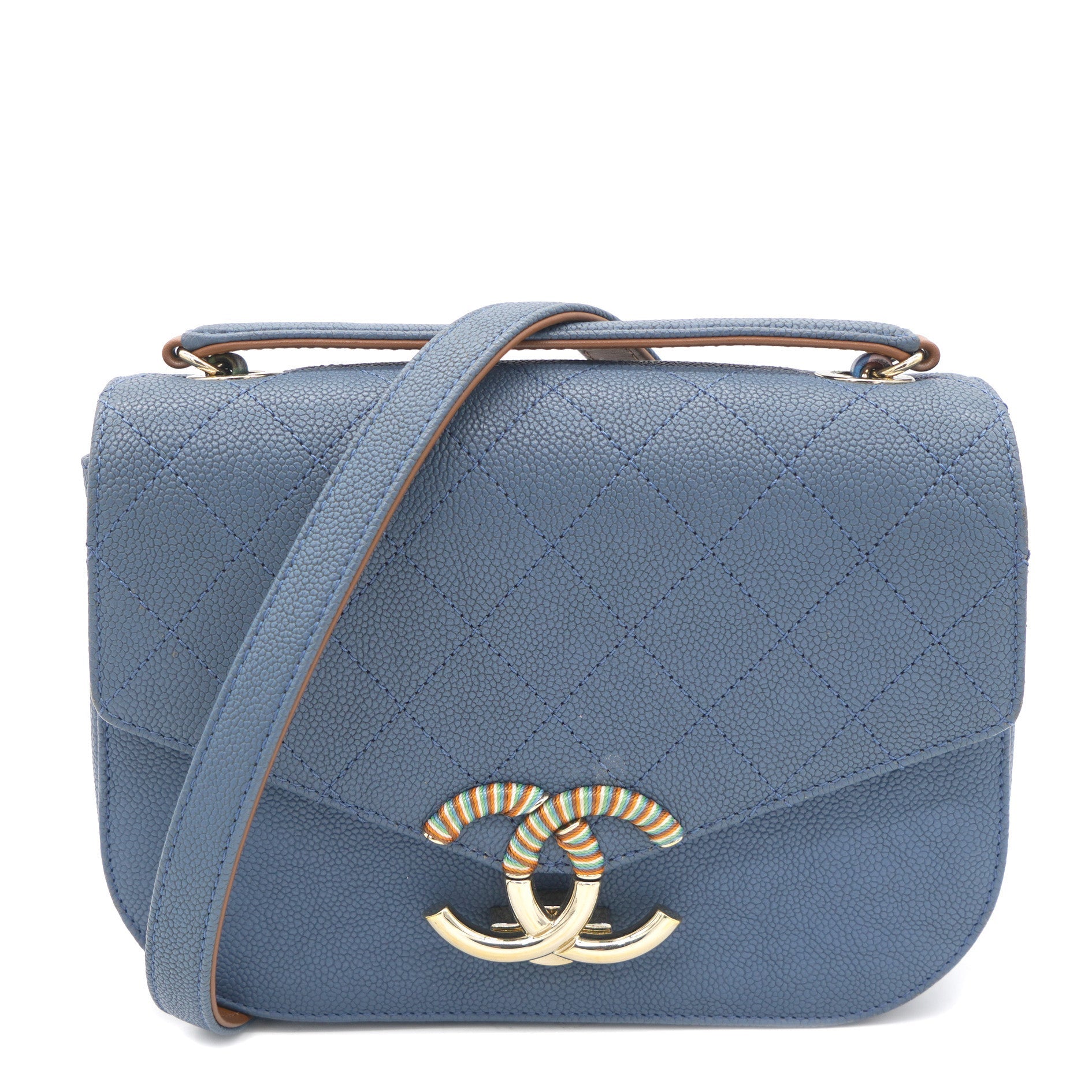 Thread Around Cuba Flap Bag Blue