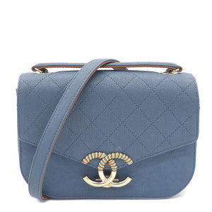 Thread Around Cuba Flap Bag Blue