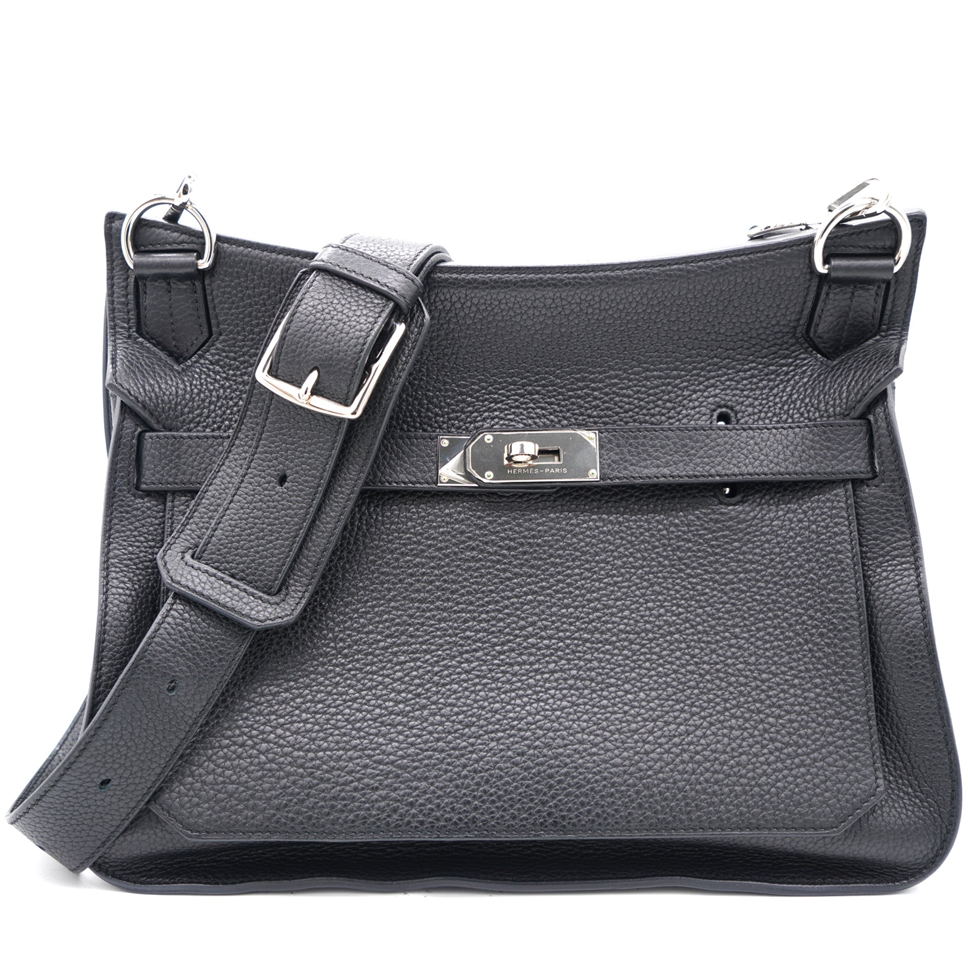 Black Taurillon Clemence Leather Palladium Hardware Jypsiere 34 Bag