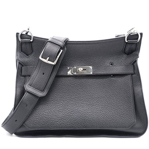 Black Taurillon Clemence Leather Palladium Hardware Jypsiere 34 Bag