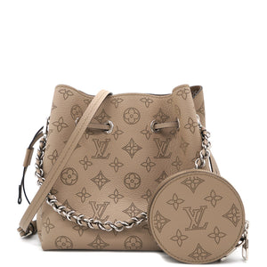 Galet Monogram Mahina Leather Bella Bucket Bag