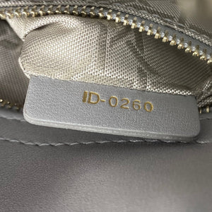 Mini Lady Dior Bag with Chain in Grey Pearly Lambskin