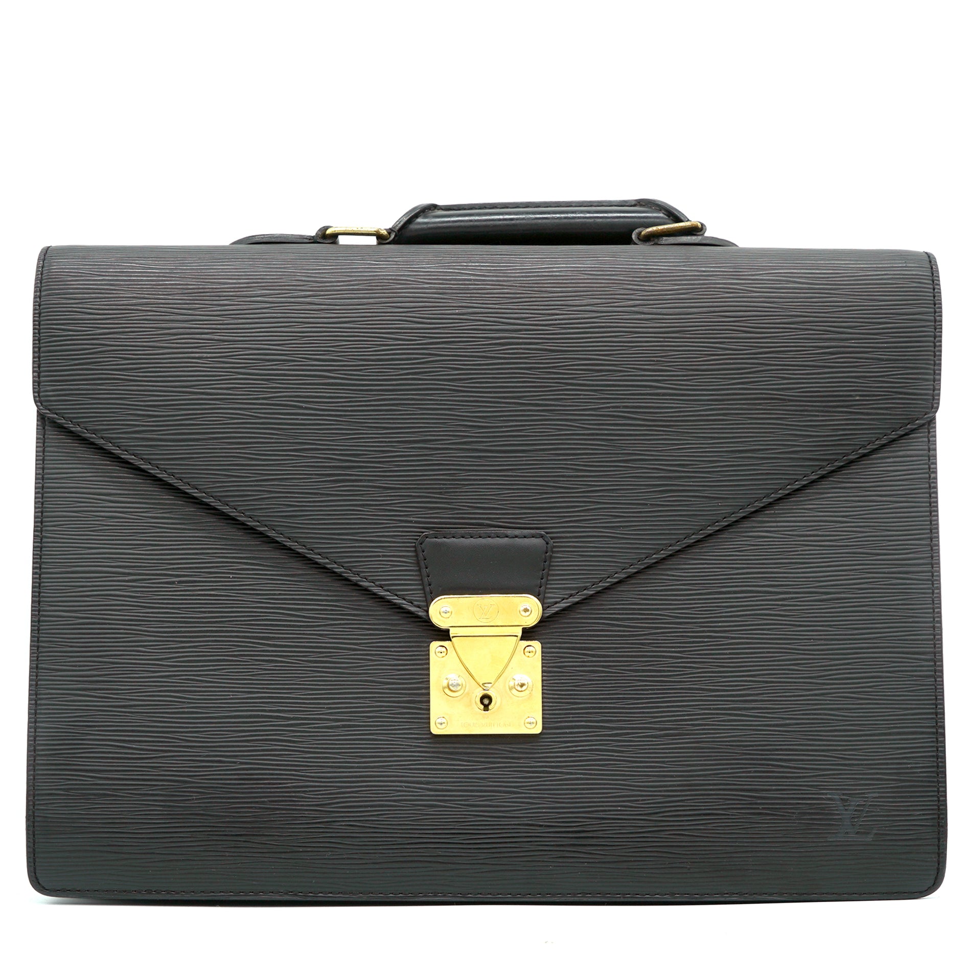 Black Epi Leather Ambassador Briefcase