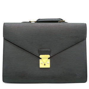 Black Epi Leather Ambassador Briefcase
