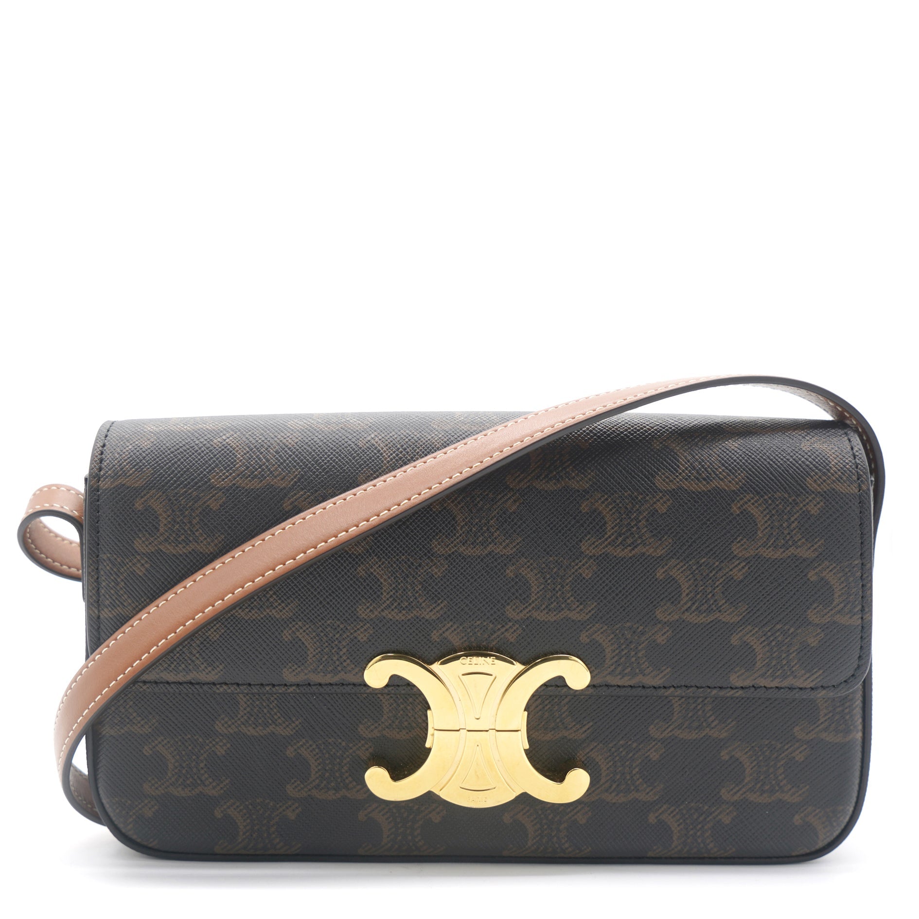 Triomphe Canvas and Calfskin Tan