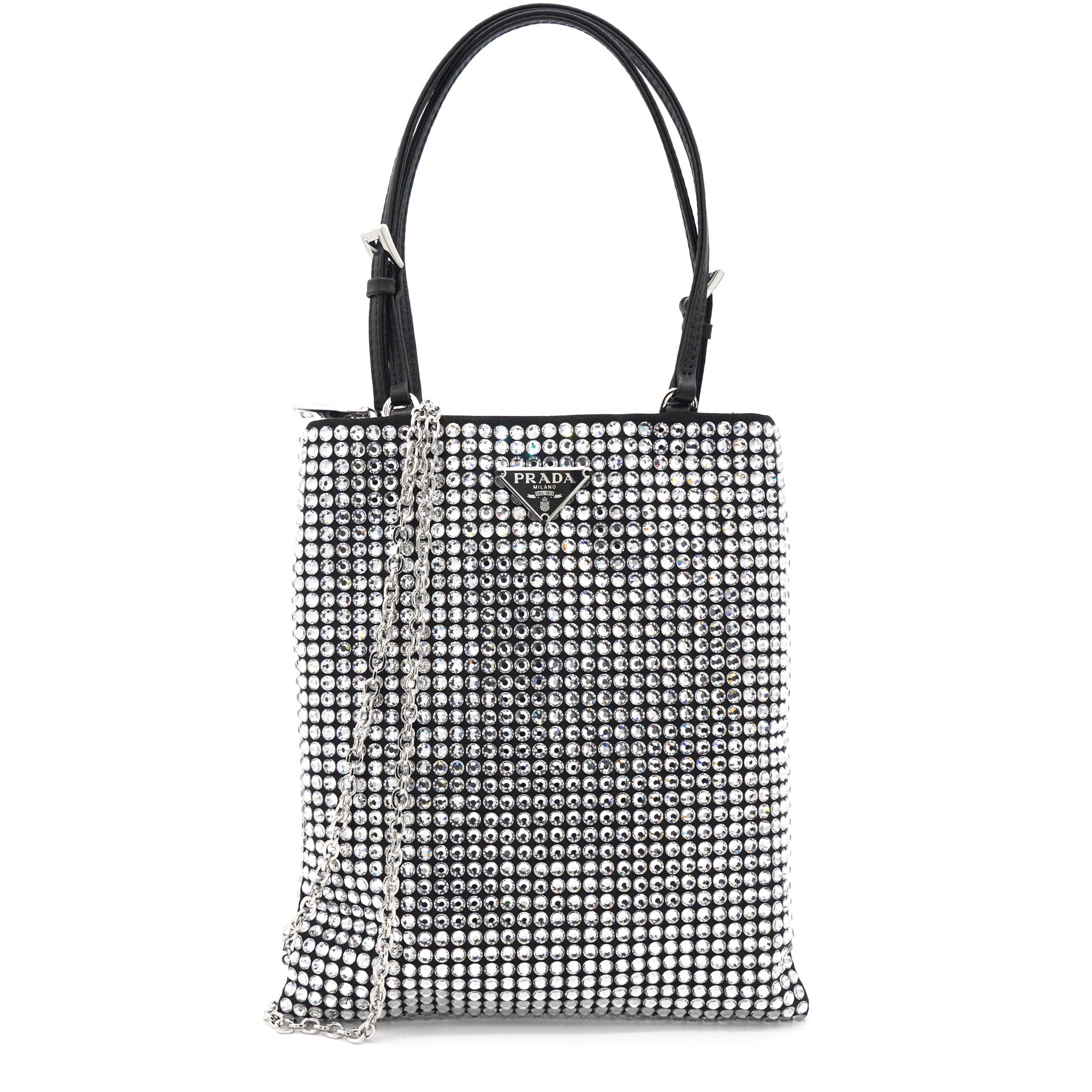 Satin with Crystals Handbag