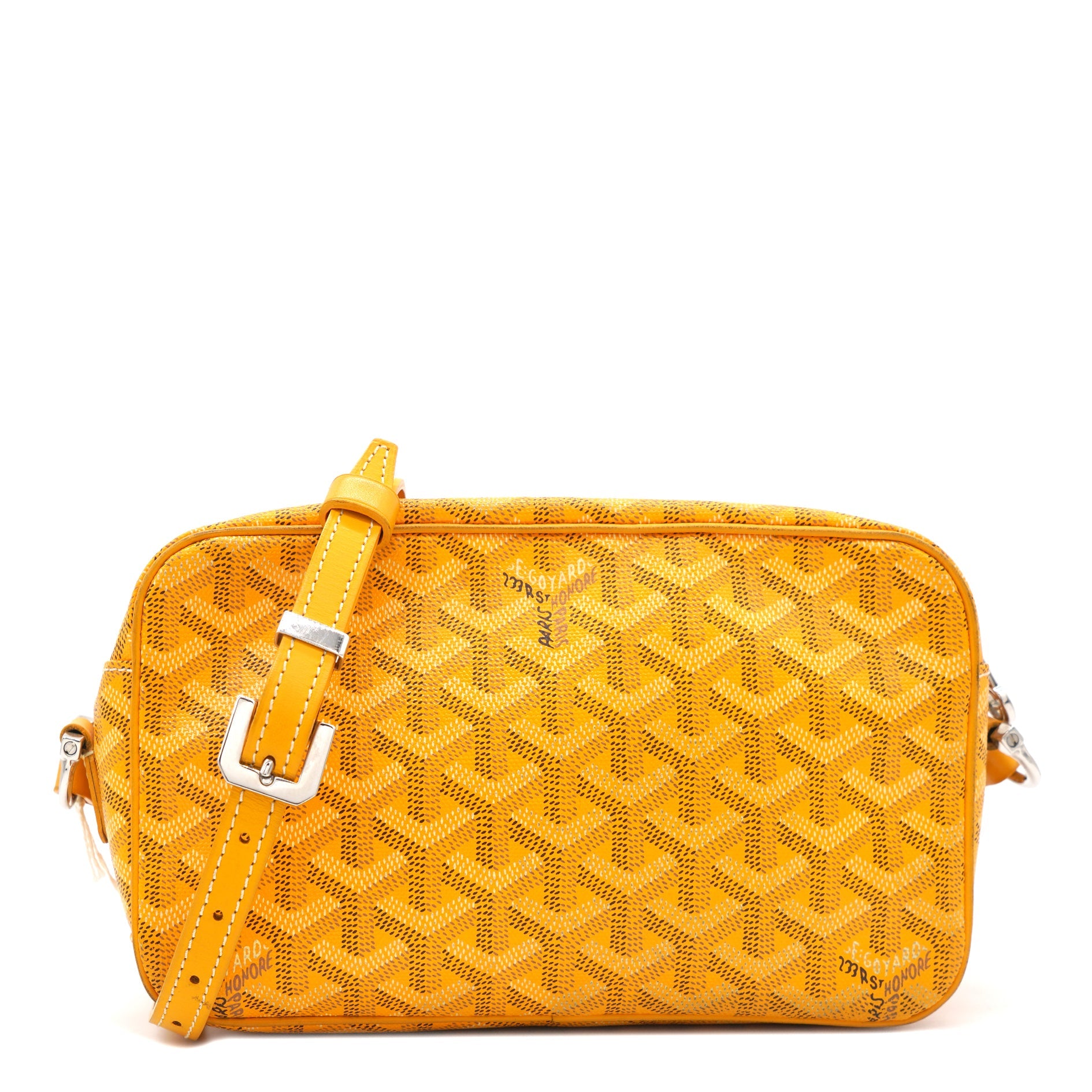 Chevron Print Coated Canvas Sac Messenger Bag