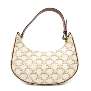 Ava Bag in Triomphe Canvas and calfskin Beige