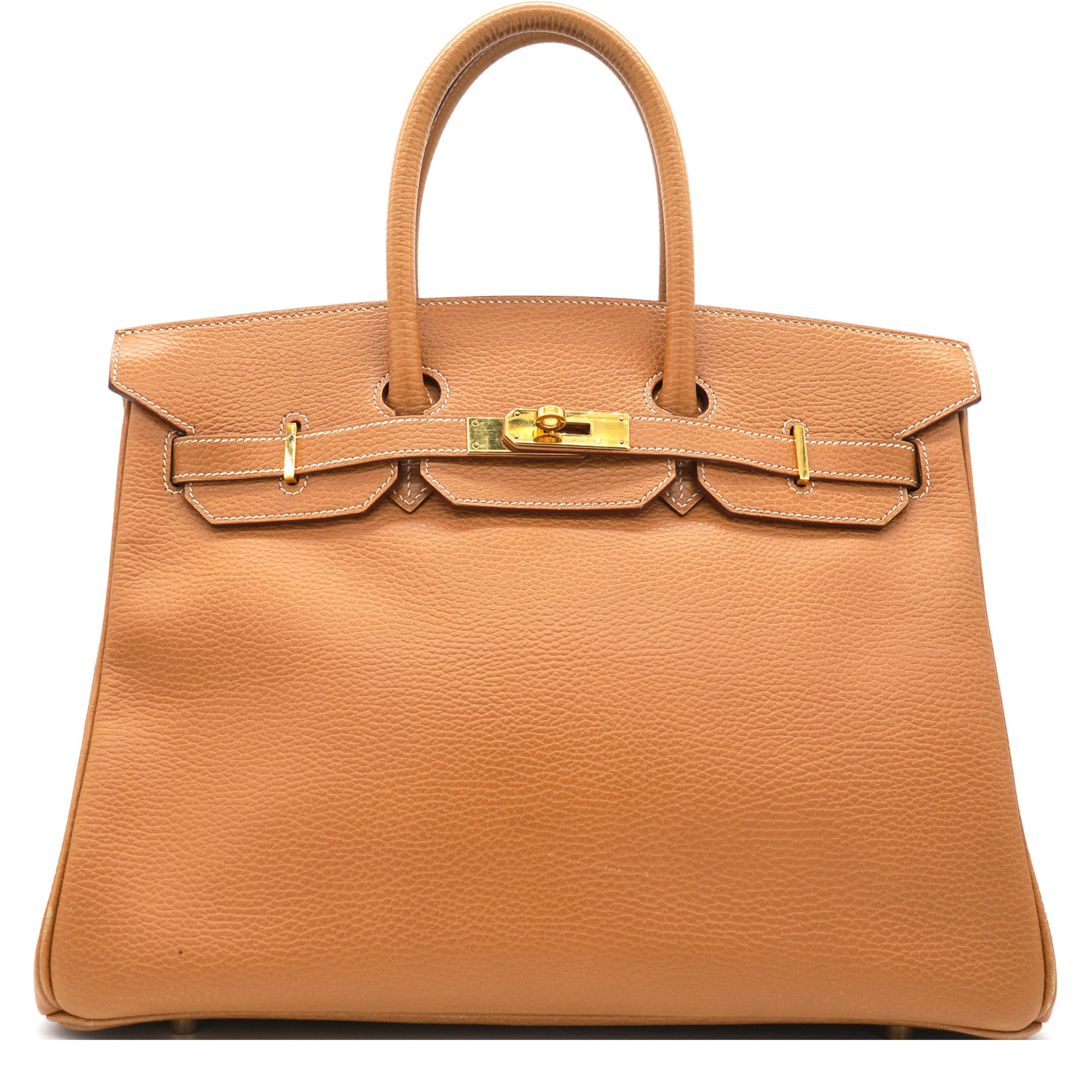 Togo Leather Birkin 35 Bag Natural Sable