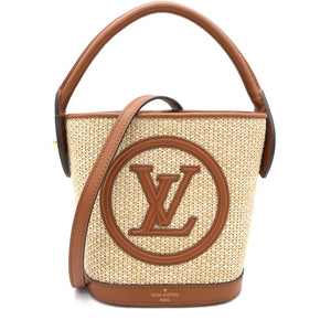 Petit bucket bag Raffia Beige