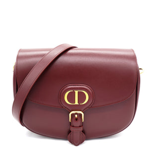 Box Calfskin Medium Bobby Flap Dark Tan