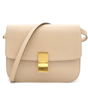 Medium Classic Box Bag Beige
