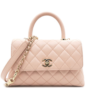 Caviar Leather Small Coco Top Handle Bag