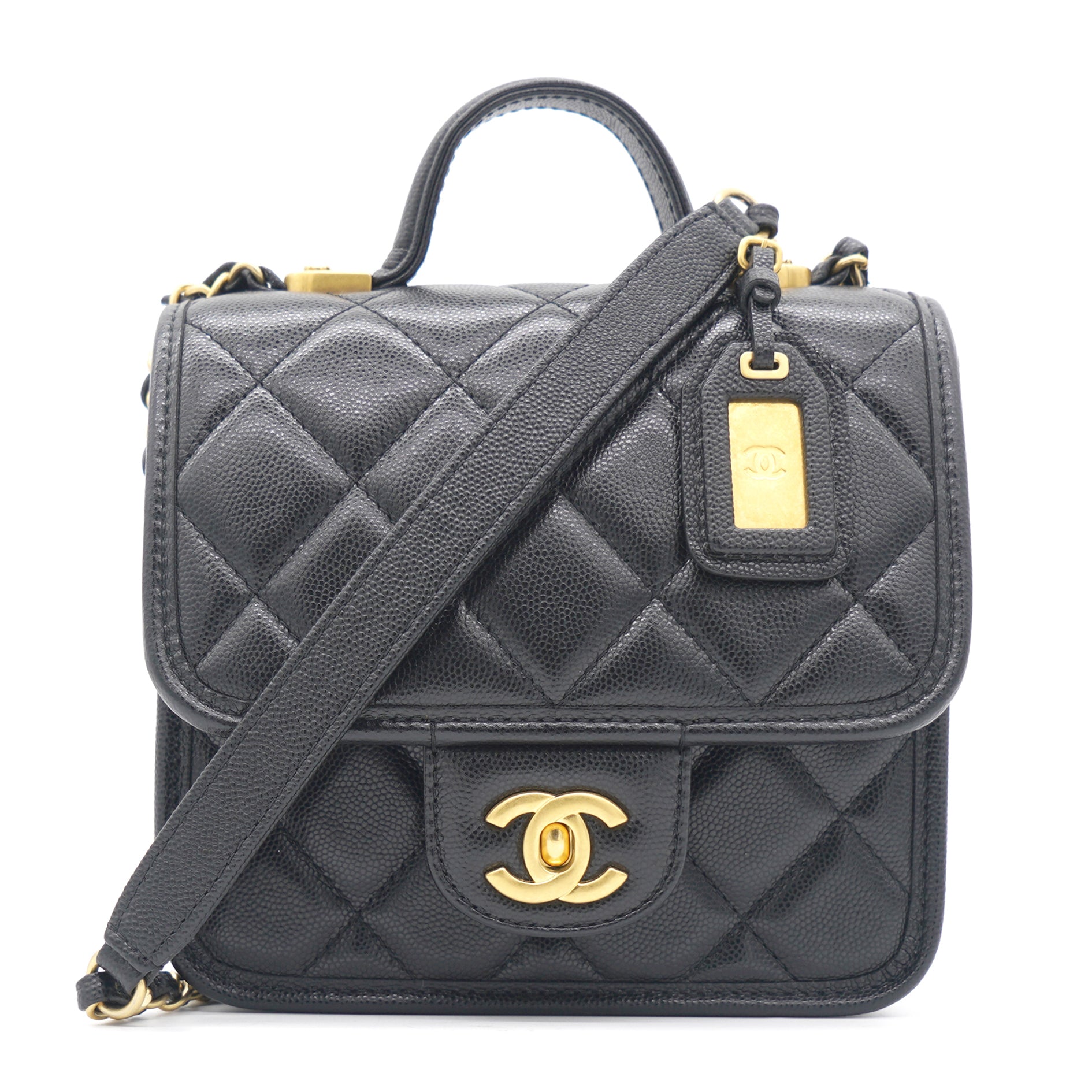 Caviar Black 22k Handle Bag