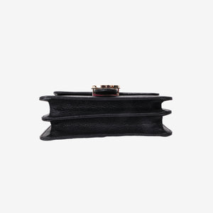 Gucci Interlocking G Shoulder Bag in Black Calfskin Leather with Gold Hardware (Contact to Enquire)