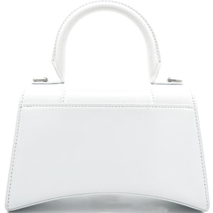Shiny Box Small Hourglass Top Handle Bag Graffiti White