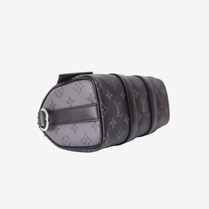Louis Vuitton Keepall 25 in Monogram Eclipse Reverse Canvas with Black Leather Trim (Contact to Enquire)