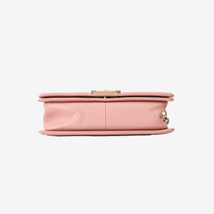Chanel Medium Boy Bag in Pink Caviar Leather with Gold Hardware