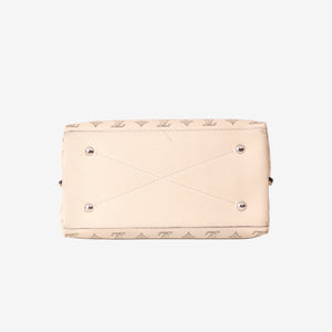 Louis Vuitton Carmel Hobo Bag in Beige Calfskin with Silver Hardware