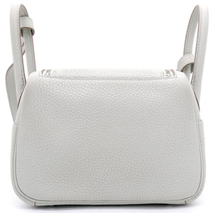 Taurillon Clemence Mini Lindy 20 Gris Pearle