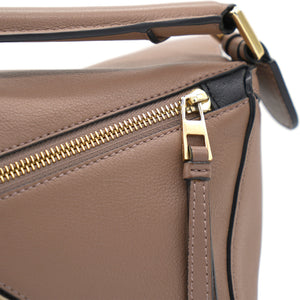 Tri-Colour Leather Small Puzzle Shoulder Bag