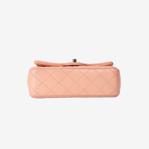 Chanel Classic Mini Rectangular Flap Bag in Light Pink Lambskin with Gold Hardware (Contact to Enquire)