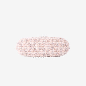 *RARE* Chanel Fantasy Tweed Coco Clutch with Chain in Light Pink Tweed with Gold Hardware