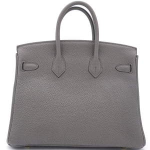 Birkin 25 Togo Gris Etain