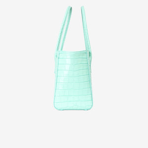 Chanel 26S Matthieu Blazy Shopping Bag in Green Crocodile Embossed Calfskin Leather with Gold Hardware (Contact to Enquire)