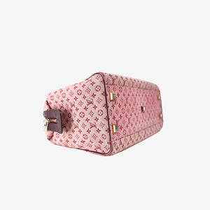 Louis Vuitton Josephine GM Satchel in Cherry Pink Mini Monogram Canvas with Gold Hardware