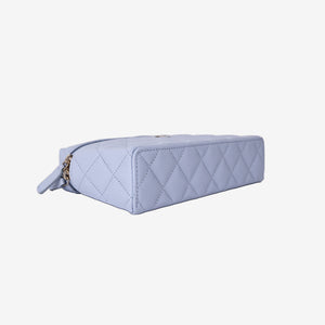 Chanel 26A Matthieu Blazy Vanity Case in Blue Caviar Leather with Gold Hardware (Contact to Enquire)