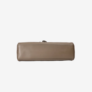 Chanel Large Bowling Bag in Dark Khaki Calfskin Leather with Gold Hardware (Contact to Enquire)