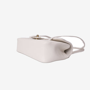 Chanel 26P Matthieu Blazy Preppy Flap Bag Small in White Calfskin Leather with Gold Hardware (Contact to Enquire)