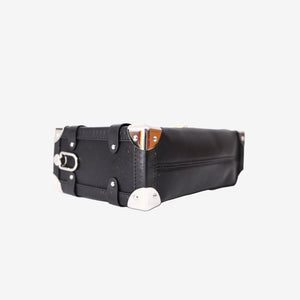 Louis Vuitton Side Trunk MM in Black Calfskin with Sticker-Style Appliqués