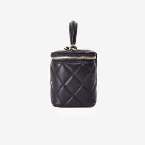 Chanel Classic Vanity Case with Chain in Black Caviar Leather with Gold Hardware (Contact to Enquire)