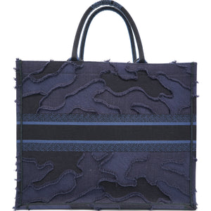 Camouflage Blue Large Book Tote
