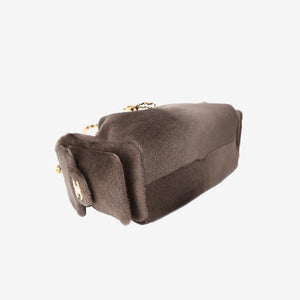 Chanel 26A Matthieu Blazy 25 Mini Hobo Bag in Khaki Pony Hair with Gold Hardware