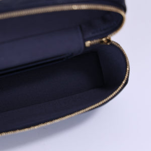 Chanel Long Vanity Case with Chain in Blue Caviar Leather with Gold Hardware (Contact to Enquire)