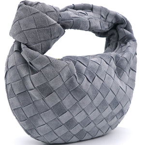 Suede Intrecciato Mini BV Jodie Grey