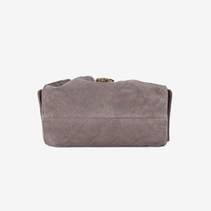 Chanel 25 Matthieu Blazy Small Handbag in Dark Grey Suede with Gold Hardware (Contact to Enquire)