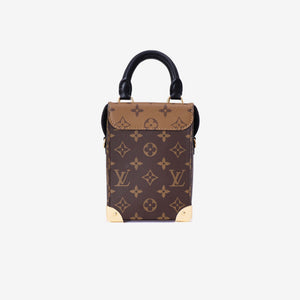 Louis Vuitton Camera Box Bag in Brown Monogram Canvas with Gold Hardware