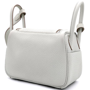 Taurillon Clemence Mini Lindy 20 Gris Pearle