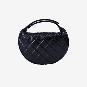 Chanel Mini Bow Hobo Pouch in Black Calfskin Leather with Gold Hardware (Contact to Enquire)