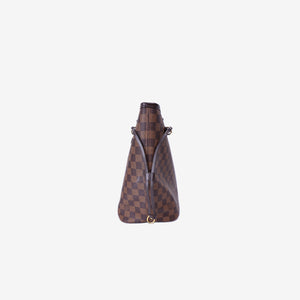 Louis Vuitton Neverfull Tote Bag in Brown Monogram Canvas Leather with Gold Hardware