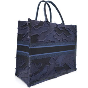 Camouflage Blue Large Book Tote