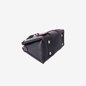 Louis Vuitton Soufflot BB Bag in Black Epi Leather with Silver Hardware