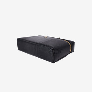 Chanel 26A Matthieu Blazy Vanity Bag in Black Lizard Leather with Gold Hardware (Contact to Enquire)