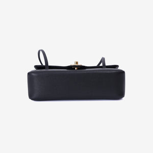 Chanel 26P Matthieu Blazy Preppy Flap Small Bag in Black Calfskin Leather with Gold Hardware (Contact to Enquire)