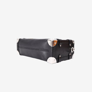 Louis Vuitton Side Trunk MM in Black Calfskin with Sticker-Style Appliqués