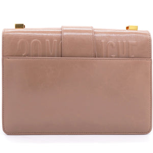 Shiny Crinkled Lambskin 30 Montaigne Flap Bag Fard